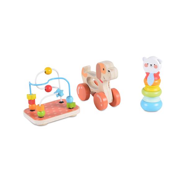 Moni Toys Дървен сет с играчки